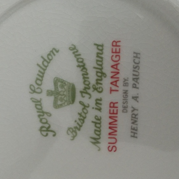 Vintage Royal Caulden Bristol Ironstone plate - Picture 4 of 4